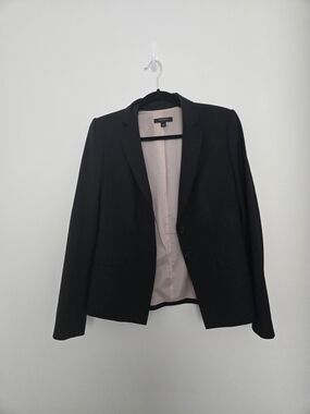 Ann Taylor Black Blazer with Blush Pink Lining